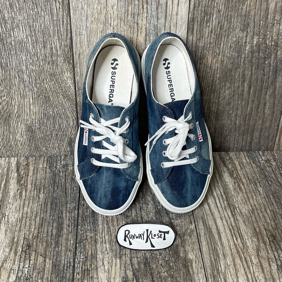 SUPERGA KIDS COTU CLASSIC COTTON CANVAS SNEAKERS Unisex Boys Girls Size 2.5 - Picture 8 of 12